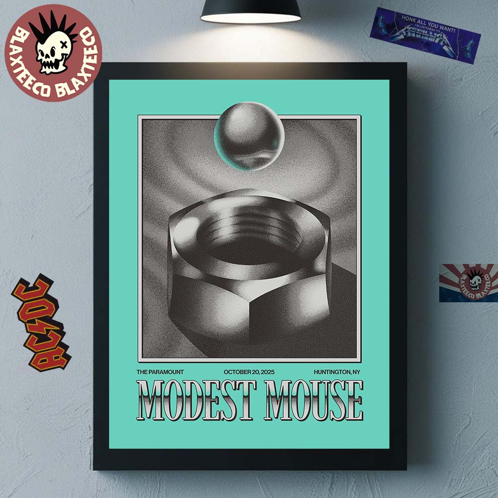 Modest Mouse Huntington New York 2025 Poster At The Paramount On October 20 2025 Poster Canvas - T-Shirt, Sweatshirt, Hoodie