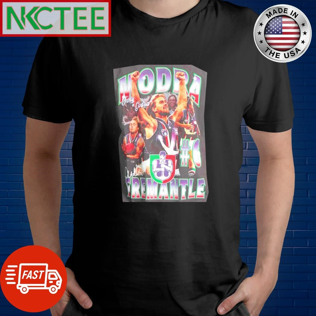 Modra Tony Godra #6 Fremantle shirt Unisex T-shirt, Sweatshirt, Hoodie, Long Sleeve Tee - T-Shirt, Sweatshirt, Hoodie