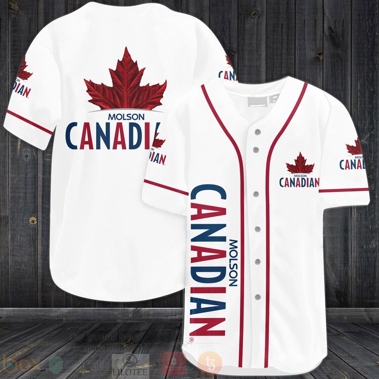 FASHION Molson Canadian Baseball Jerseys Botton Shirt baseball jersey product view 1