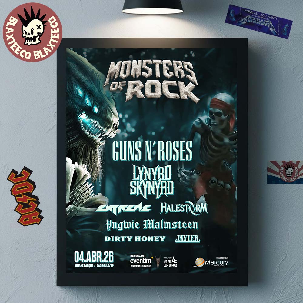 Monster Of Rock 2026 Sao Paulo Prazil At Allianz Parque On April 4 2026 Home Decor Poster Canvas - T-Shirt, Sweatshirt, Hoodie