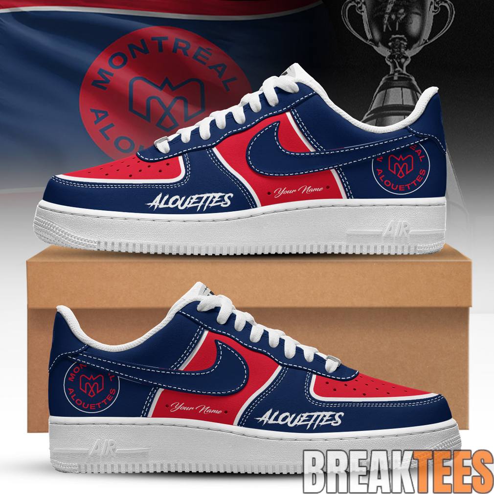 Montreal Alouettes Custom Air Force 1 Shoes Unisex T-shirt, Sweatshirt, Hoodie, Long Sleeve Tee - T-Shirt, Sweatshirt, Hoodie