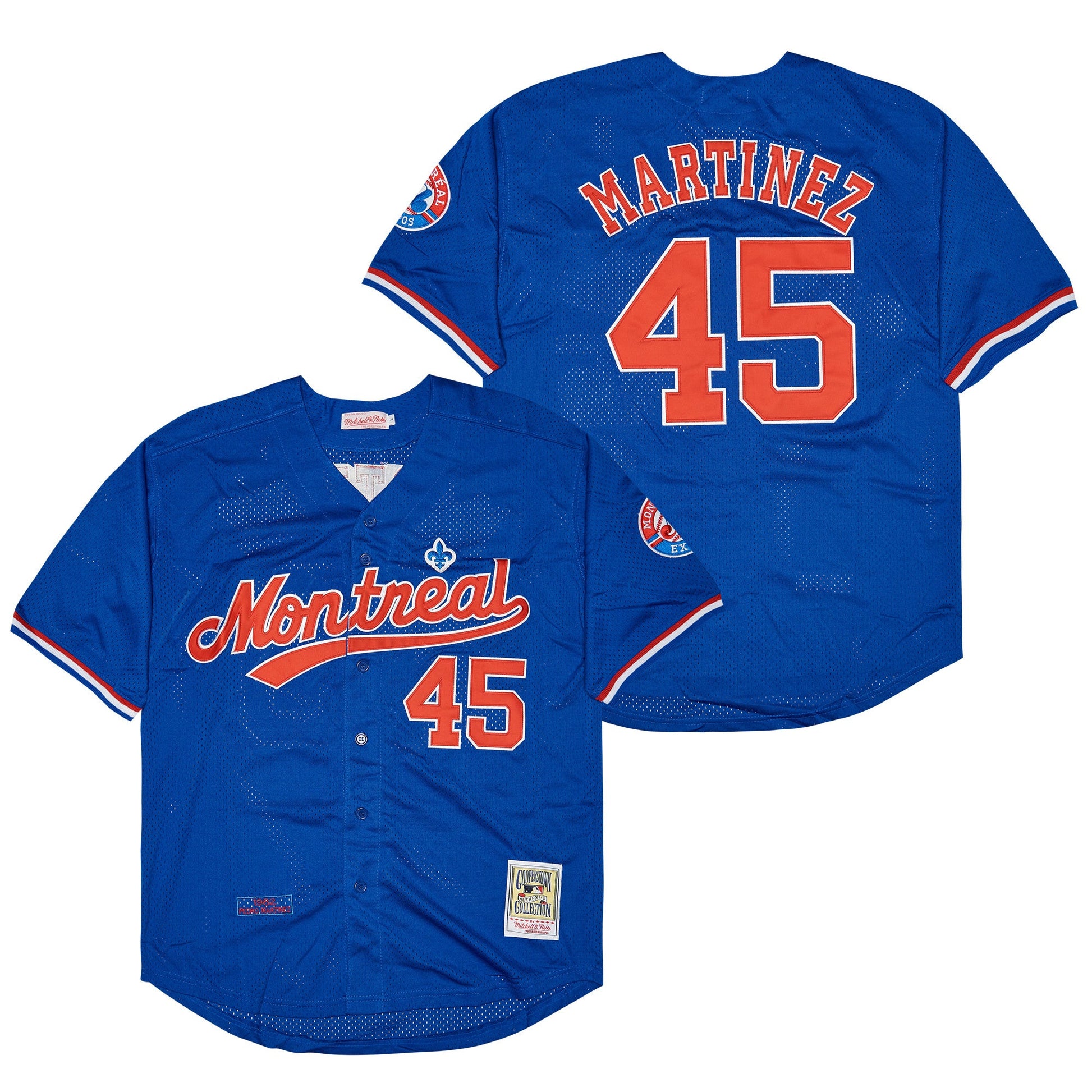Montreal 45 Martinez Baseball Jersey baseball jersey product view 1