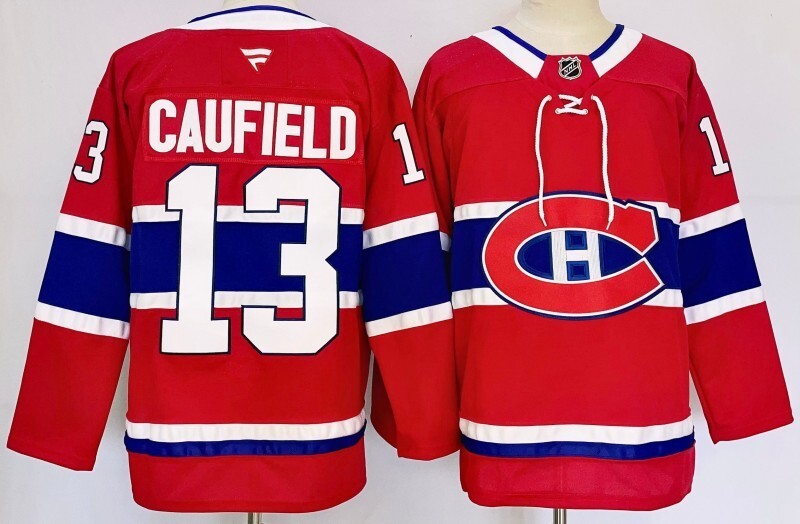 Montreal Canadiens #13 Cole Caufield Hockey Jersey hockey jersey product view 1