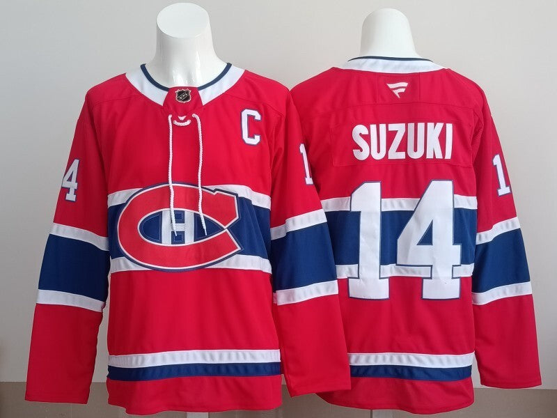 Montreal Canadiens #14 Nicholas Suzuki Canada Style 2 Hockey Jersey hockey jersey product view 1