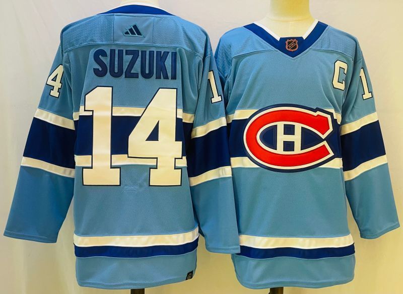 Montreal Canadiens #14 Nicholas Suzuki Style 2 Hockey Jersey hockey jersey product view 1