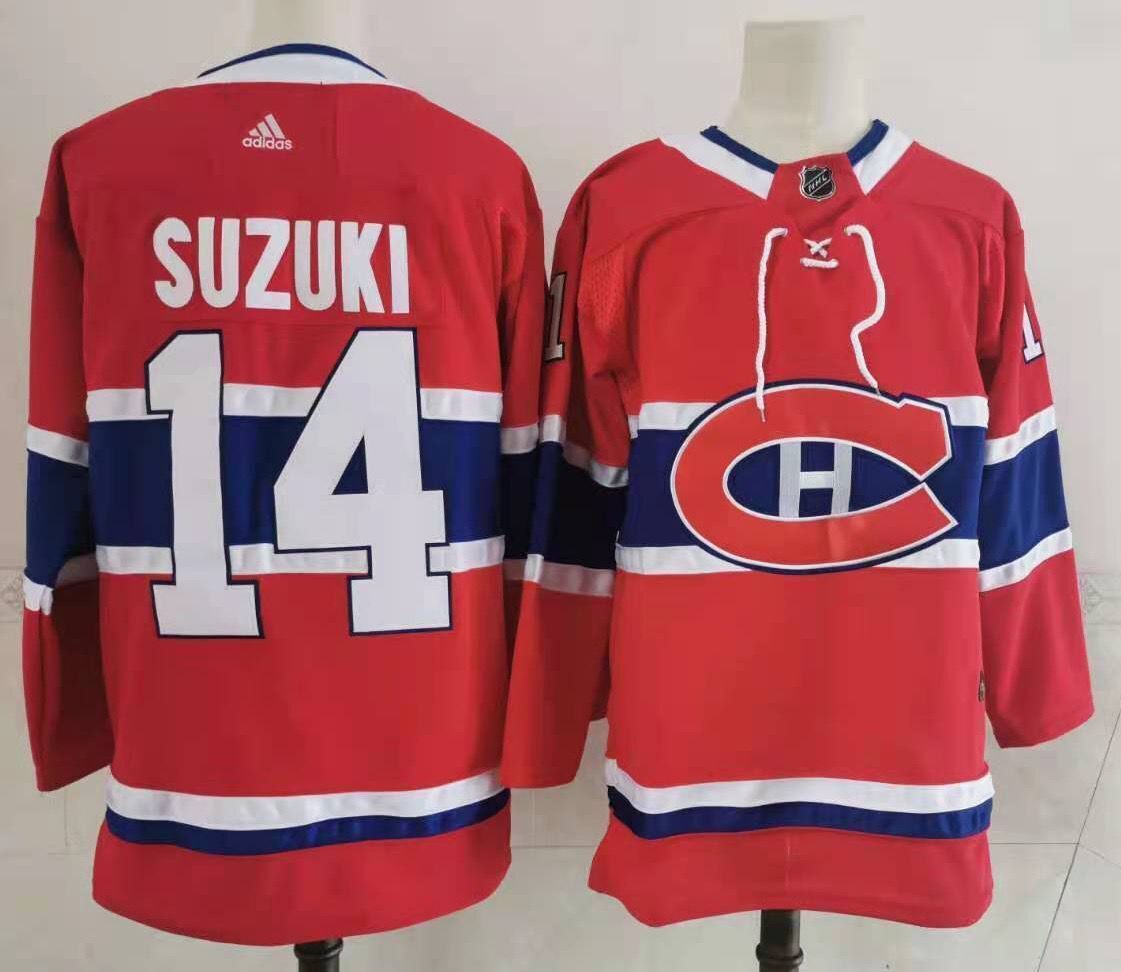 Montreal Canadiens #14 Nicholas Suzuki Style 4 Hockey Jersey hockey jersey product view 1