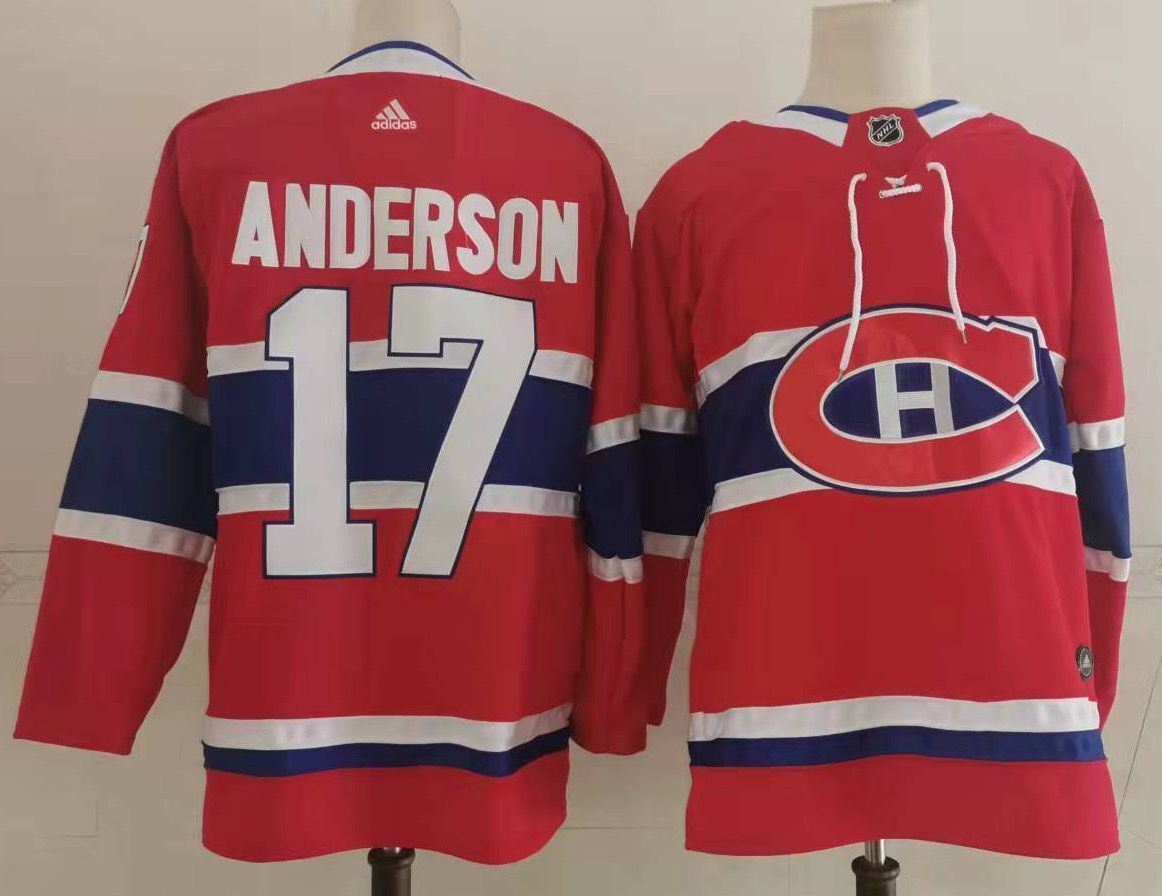 Montreal Canadiens #17 Josh Anderson Hockey Jersey hockey jersey product view 1
