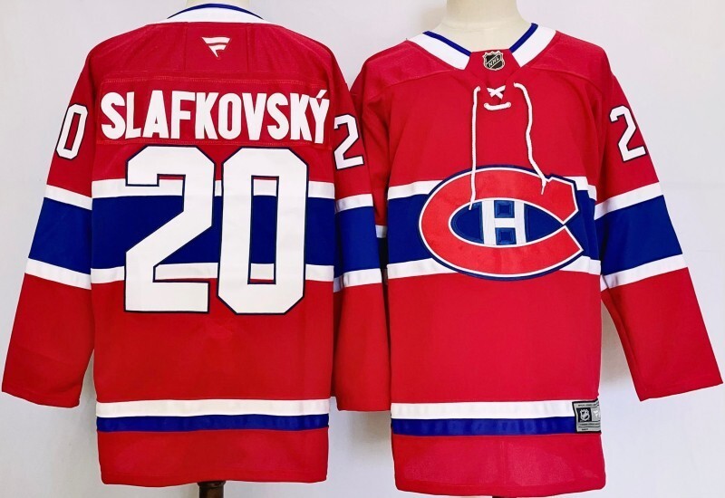 Montreal Canadiens #20 Juraj Slafkovsky Style 1 Hockey Jersey hockey jersey product view 1