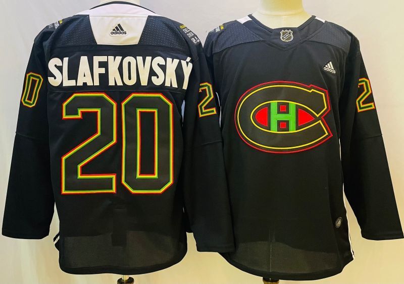 Montreal Canadiens #20 Juraj Slafkovsky Style 6 Hockey Jersey hockey jersey product view 1