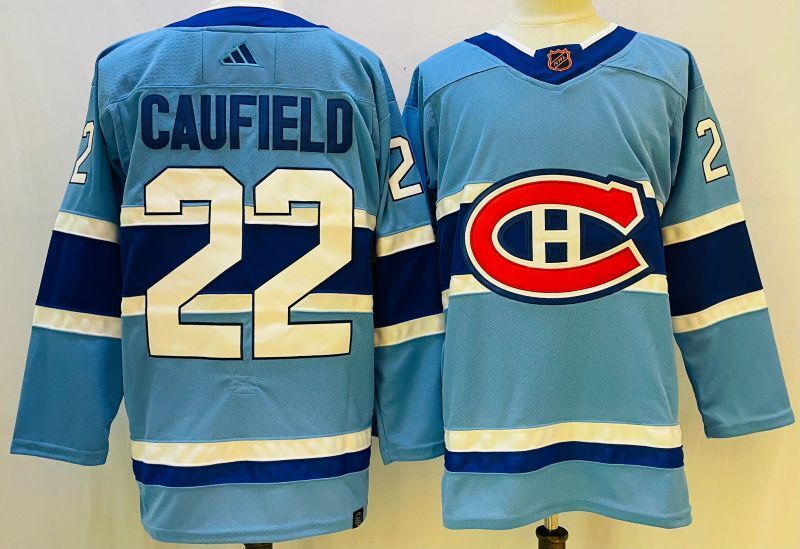 Montreal Canadiens #22 Cole Caufield Style 2 Hockey Jersey hockey jersey product view 1