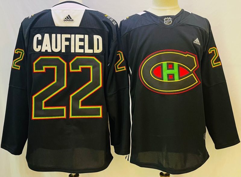 Montreal Canadiens #22 Cole Caufield Style 3 Hockey Jersey hockey jersey product view 1