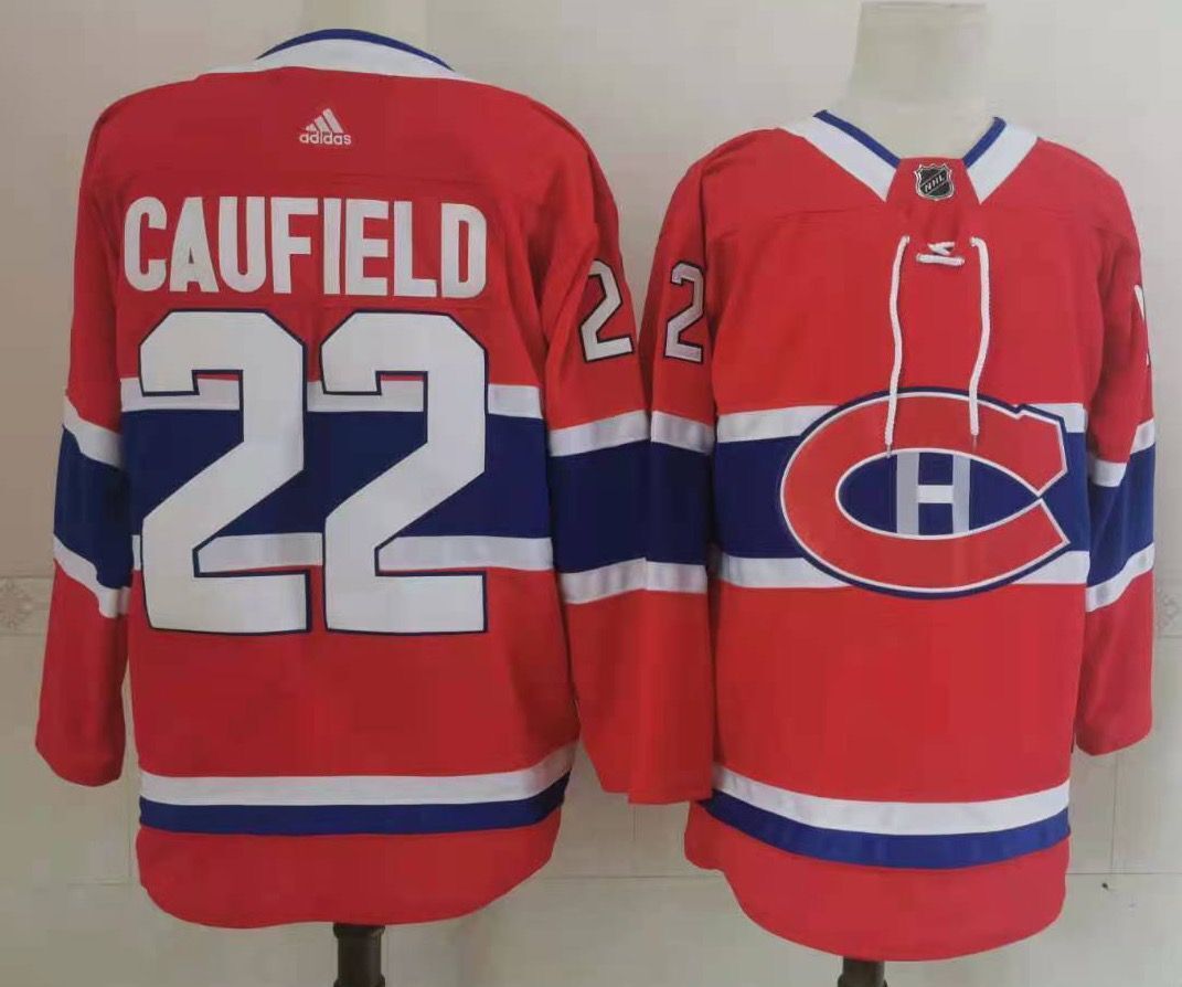 Montreal Canadiens #22 Cole Caufield Style 5 Hockey Jersey hockey jersey product view 1