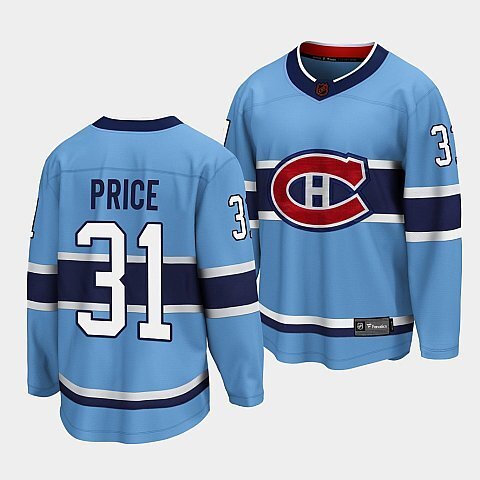 Montreal Canadiens #31 carey-price-blue-special-edition-2.0-breakaway-player-jersey Hockey Jersey hockey jersey product view 1