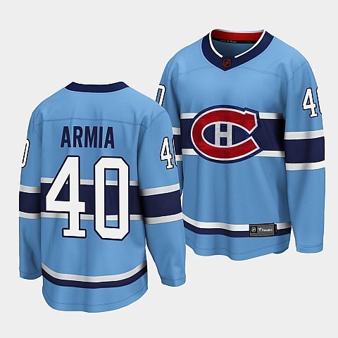 Montreal Canadiens #40 joel-armia-blue-special-edition-2.0-breakaway-player-jersey Hockey Jersey hockey jersey product view 1