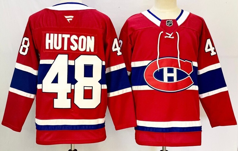 Montreal Canadiens #48 Lane Hutson Hockey Jersey hockey jersey product view 1