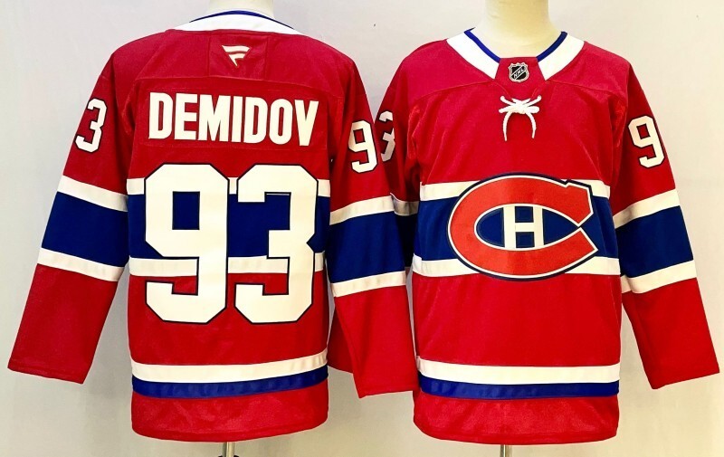 Montreal Canadiens #93 Ivan Demidov Canada Style 2 Hockey Jersey hockey jersey product view 1