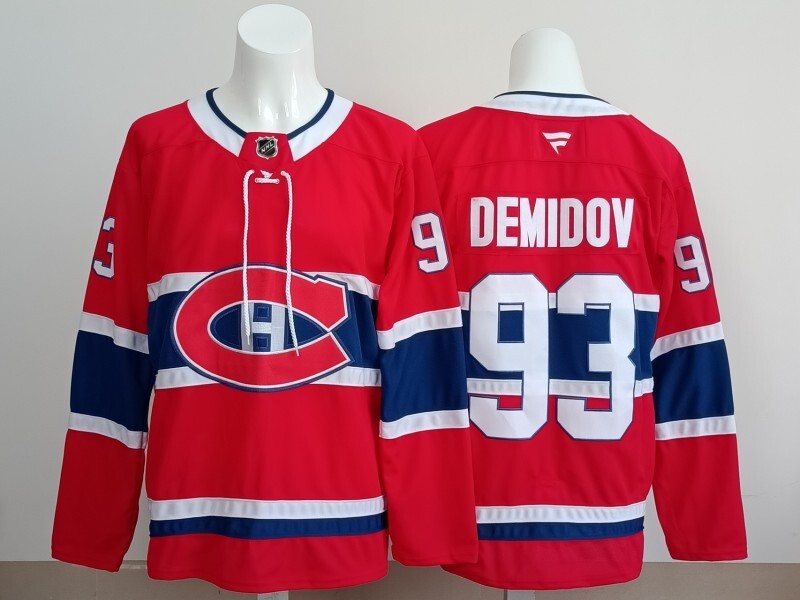 Montreal Canadiens #93 Ivan Demidov Canada Style 3 Hockey Jersey hockey jersey product view 1