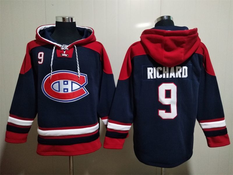 Montreal Canadiens #9 Maur Richard Canada Hockey Jersey hockey jersey product view 1