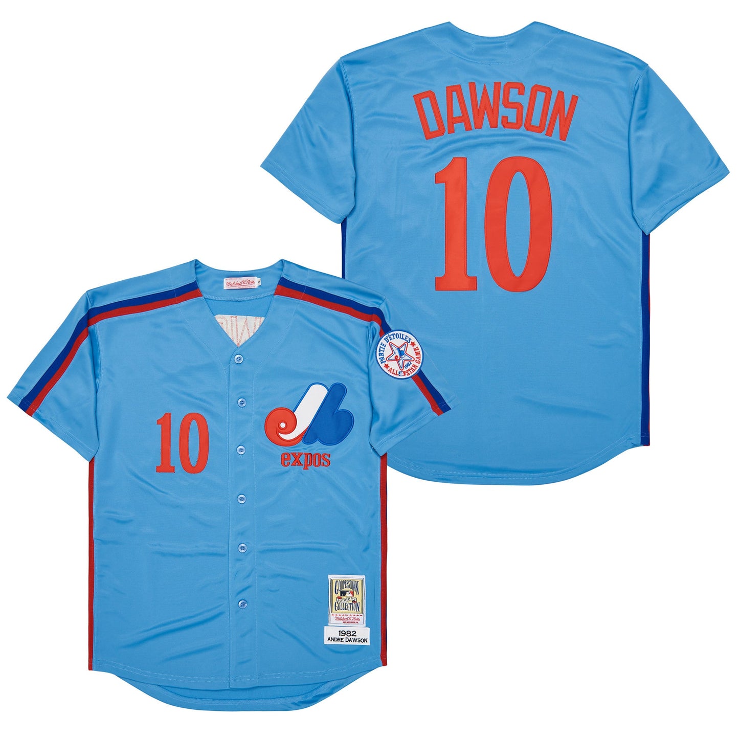 Montreal Expos #10 Andre Dawson Baseball Jersey baseball jersey product view 1