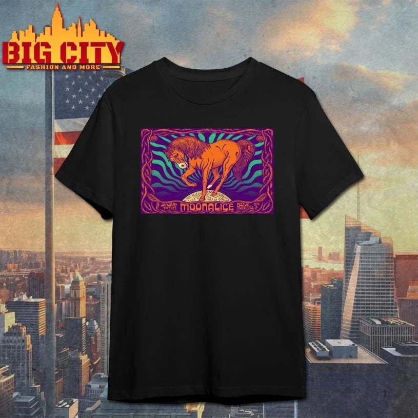 Moonalice Felton Music Hall Felton CA Jan 2 2026 Poster shirt Unisex T-shirt, Sweatshirt, Hoodie, Long Sleeve Tee - T-Shirt, Sweatshirt, Hoodie