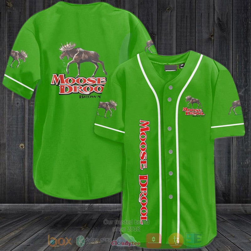 Moose Drool brown ale green Baseball shirt baseball jersey product view 1