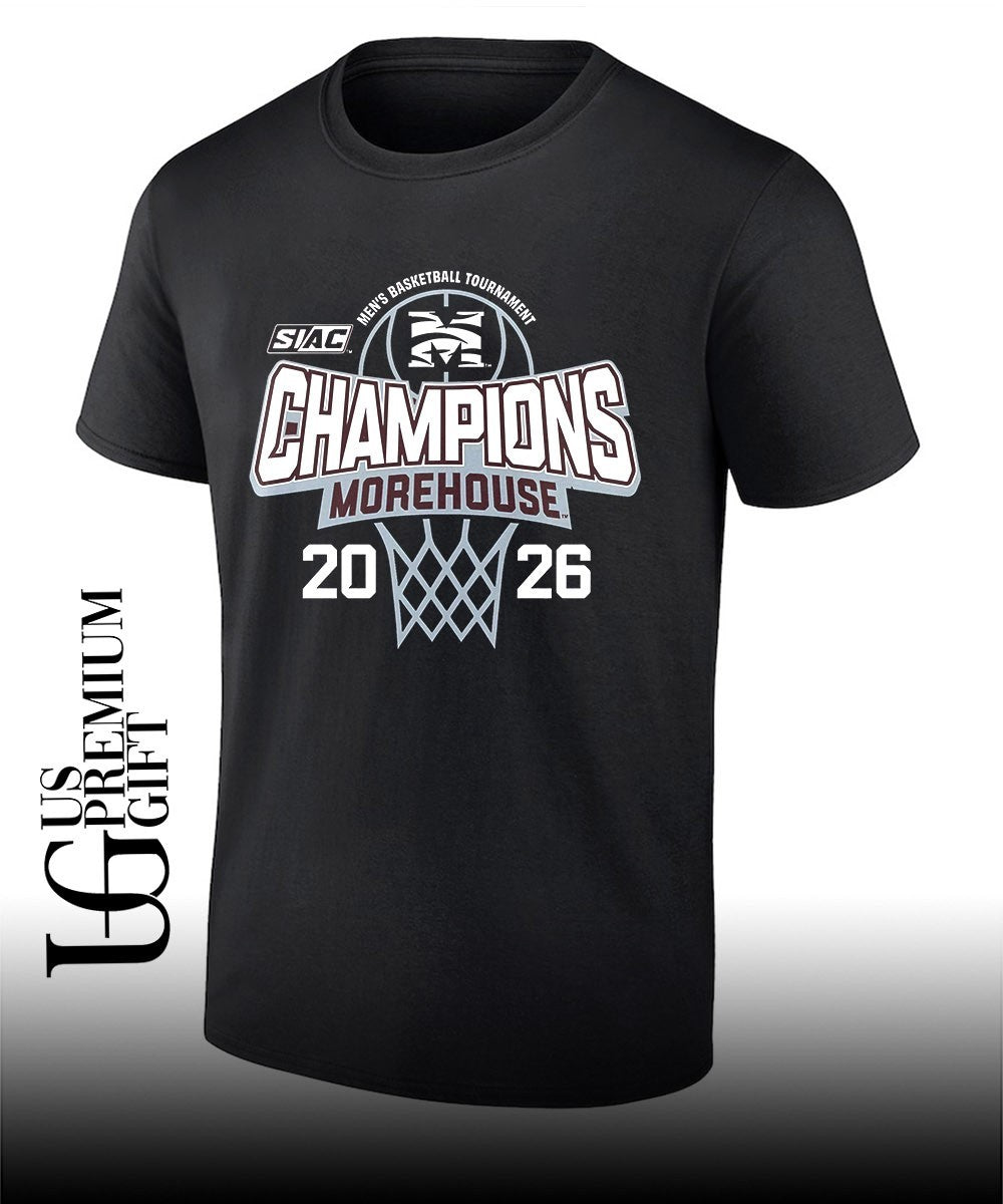 Morehouse College Mens Basketball 2026 SIAC Tournament Champions shirt Unisex T-shirt, Sweatshirt, Hoodie, Long Sleeve Tee - T-Shirt, Sweatshirt, Hoodie