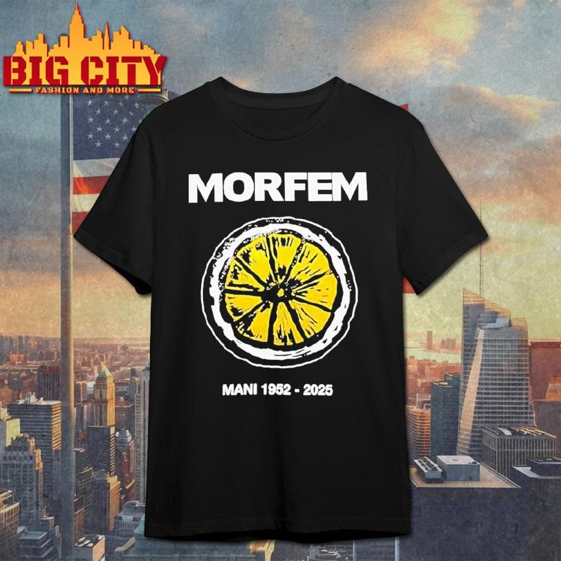 Morfem Mani 1952 2025 Gary Mounfield Lemon Shirt Unisex T-shirt, Sweatshirt, Hoodie, Long Sleeve Tee - T-Shirt, Sweatshirt, Hoodie