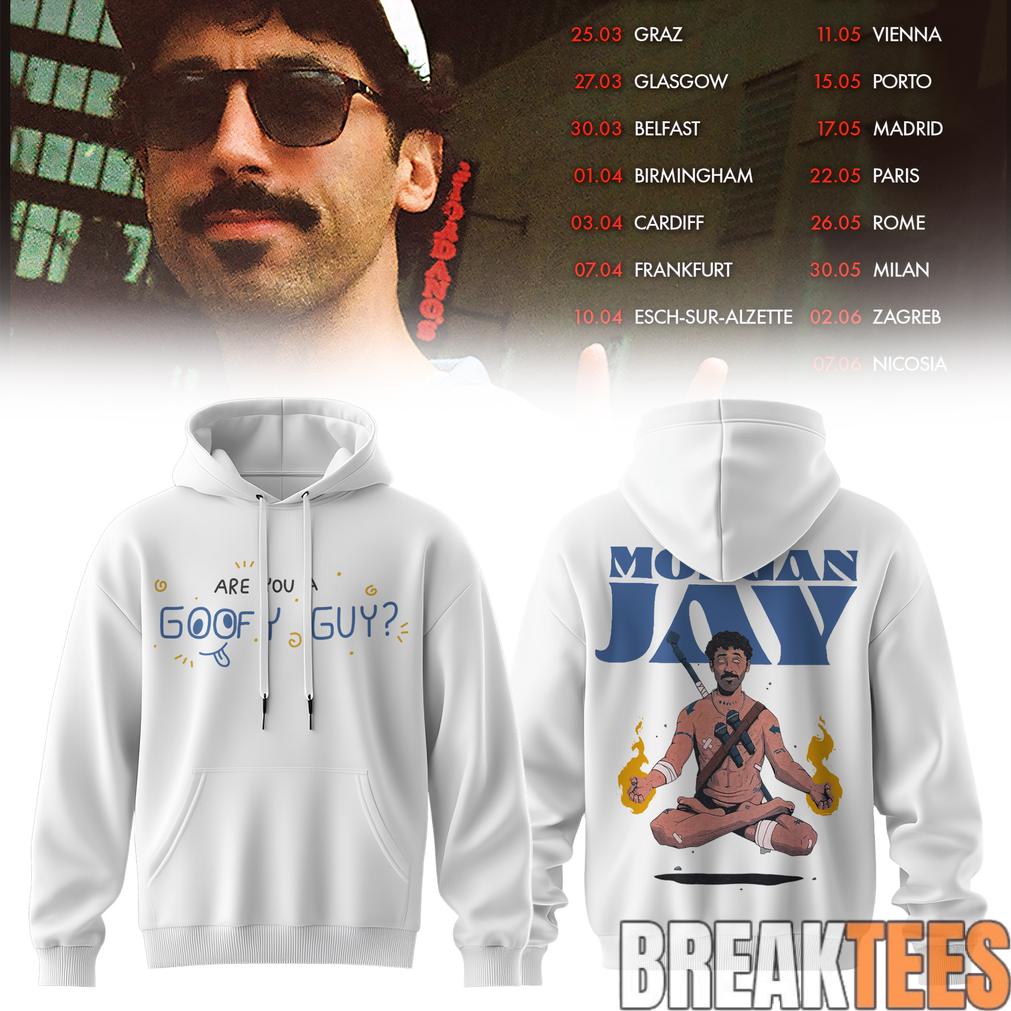 Morgan Jay Goofy Guy Graphic White Hoodie Unisex T-shirt, Sweatshirt, Hoodie, Long Sleeve Tee - T-Shirt, Sweatshirt, Hoodie
