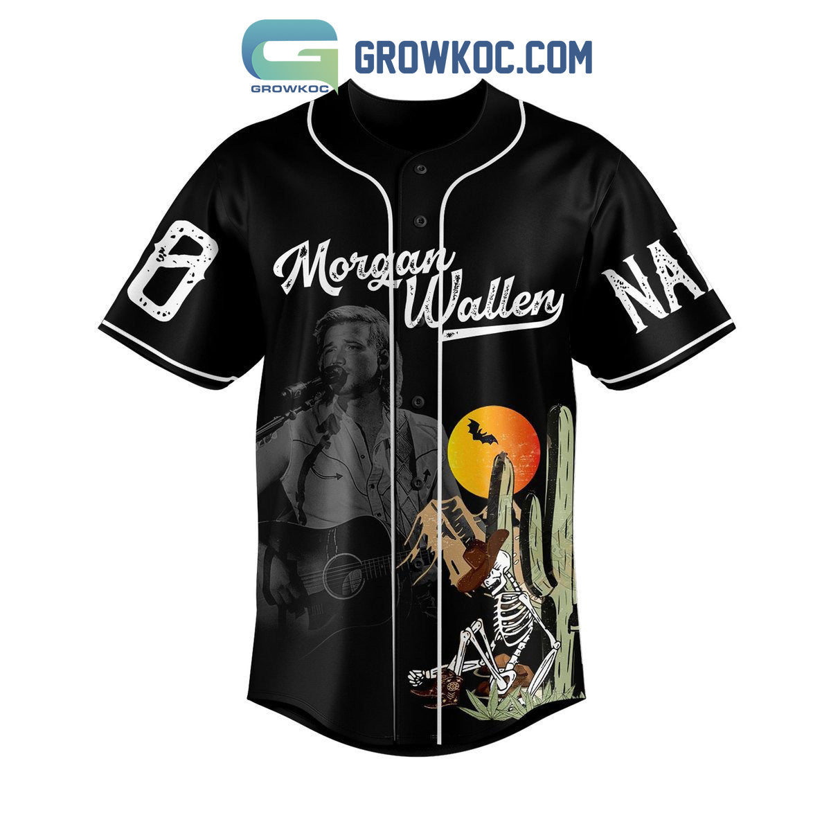 Morgan Wallen Last Night We Let The Liquor Talk Personalized Baseball Jersey baseball jersey product view 3