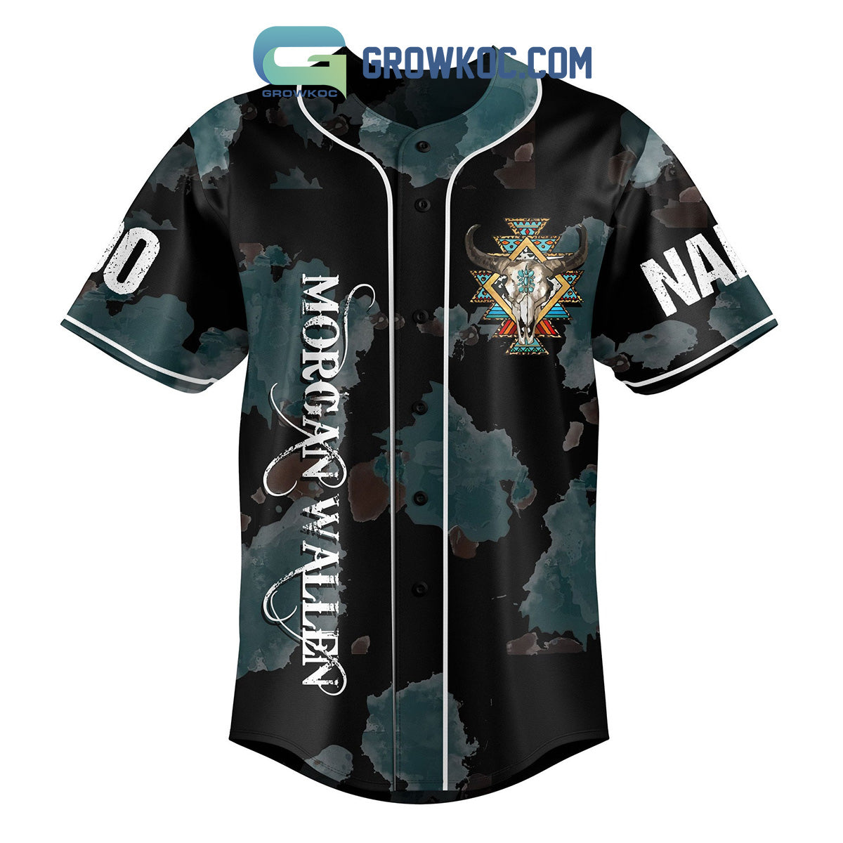 Morgan Wallen Should’ve Come With A Warning Personalized Baseball Jersey baseball jersey product view 2