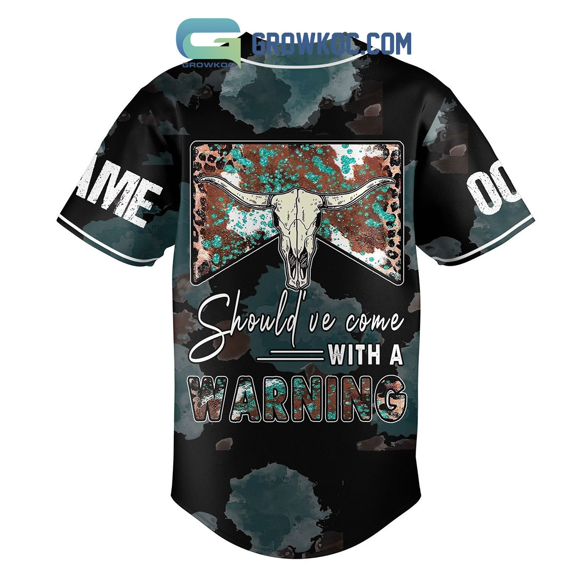 Morgan Wallen Should’ve Come With A Warning Personalized Baseball Jersey baseball jersey product view 3