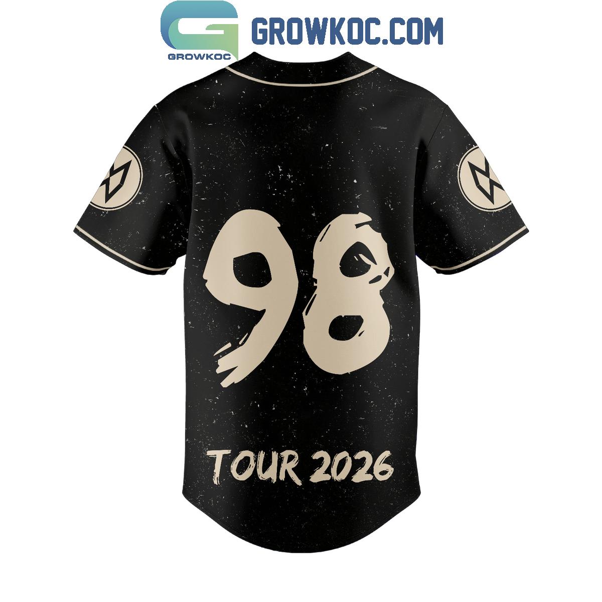 Morgan Wallen Tour 2026 Baseball Jersey baseball jersey product view 3