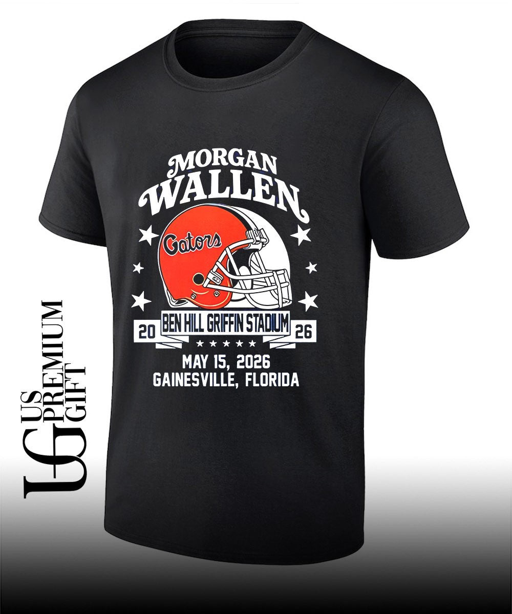 Morgan Wallen x Florida Gators Ben Hill Griffin Stadium 2026 helmet shirt Unisex T-shirt, Sweatshirt, Hoodie, Long Sleeve Tee - T-Shirt, Sweatshirt, Hoodie