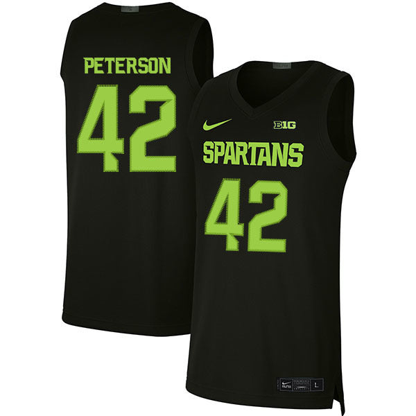 Morris Peterson 42 Balck College Football Jersey football jersey product view 1
