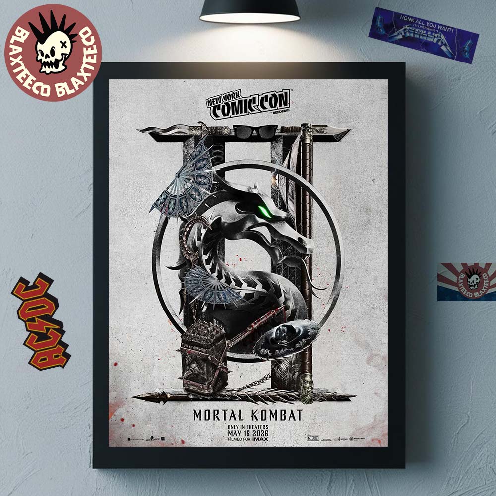 Mortal Kombat 2 Movie New York Comic Con 2026 Exclusive Poster Canvas For Home Decor Unisex T-shirt, Sweatshirt, Hoodie, Long Sleeve Tee - T-Shirt, Sweatshirt, Hoodie