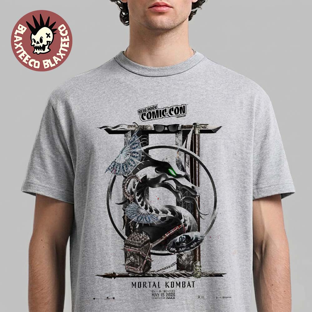 Mortal Kombat 2 Movie New York Comic Con 2026 Exclusive Poster T-Shirt Unisex T-shirt, Sweatshirt, Hoodie, Long Sleeve Tee - T-Shirt, Sweatshirt, Hoodie