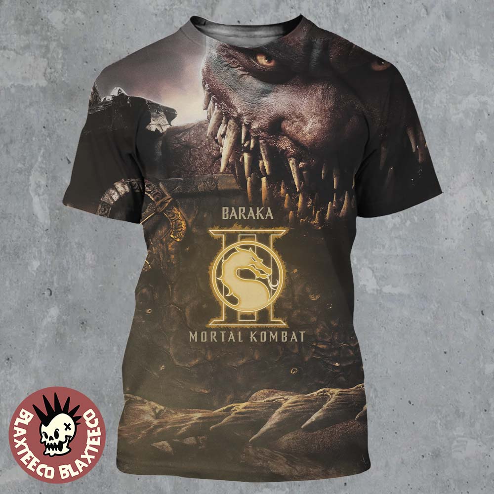 Mortal Kombat II Movie Exclusive Baraka Character Poster All Over Print Shirt Unisex T-shirt, Sweatshirt, Hoodie, Long Sleeve Tee - T-Shirt, Sweatshirt, Hoodie