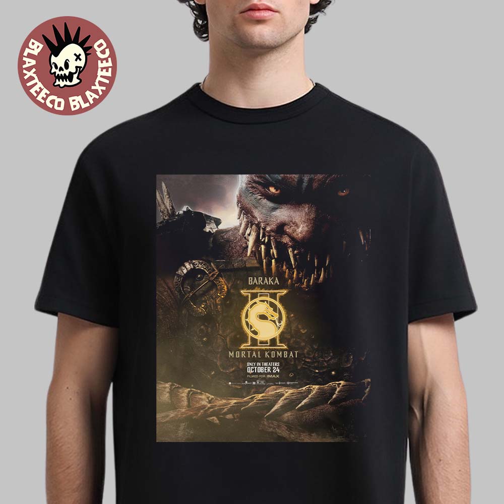 Mortal Kombat II Movie Exclusive Baraka Character Poster T-Shirt Unisex T-shirt, Sweatshirt, Hoodie, Long Sleeve Tee - T-Shirt, Sweatshirt, Hoodie