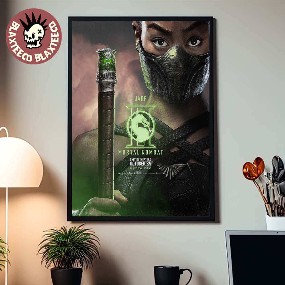 Mortal Kombat II Movie Exclusive Jade Character Poster Canvas For Home Decor Unisex T-shirt, Sweatshirt, Hoodie, Long Sleeve Tee - T-Shirt, Sweatshirt, Hoodie