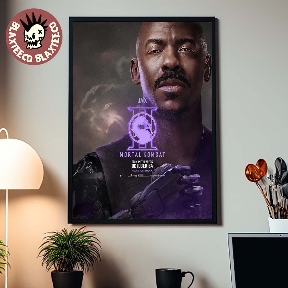 Mortal Kombat II Movie Exclusive Jax Character Poster Canvas For Home Decor Unisex T-shirt, Sweatshirt, Hoodie, Long Sleeve Tee - T-Shirt, Sweatshirt, Hoodie