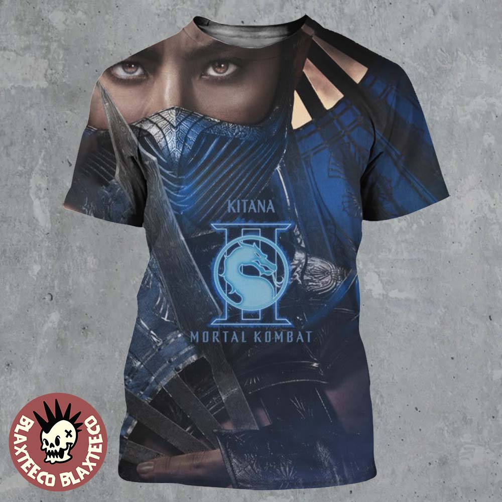 Mortal Kombat II Movie Exclusive Kitana Character Poster All Over Print Shirt Unisex T-shirt, Sweatshirt, Hoodie, Long Sleeve Tee - T-Shirt, Sweatshirt, Hoodie
