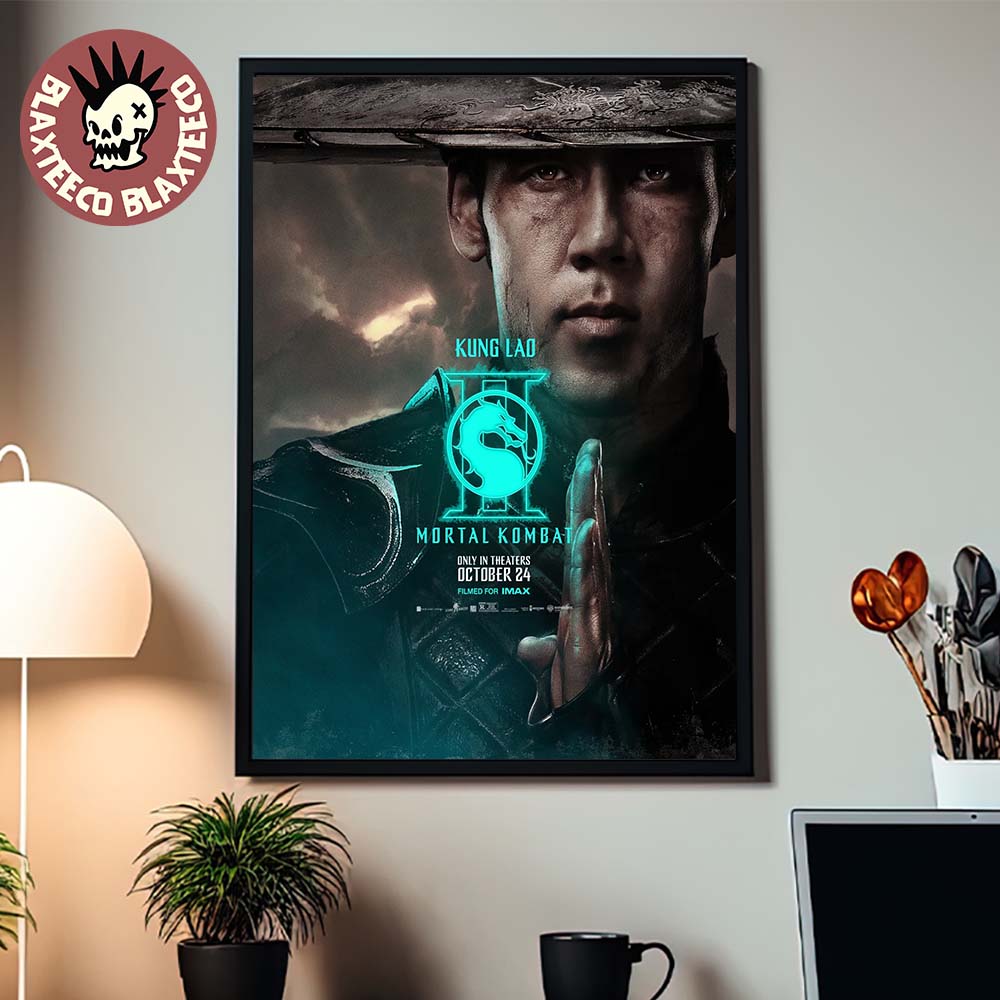 Mortal Kombat II Movie Exclusive Kung Lao Character Poster Canvas For Home Decor Unisex T-shirt, Sweatshirt, Hoodie, Long Sleeve Tee - T-Shirt, Sweatshirt, Hoodie