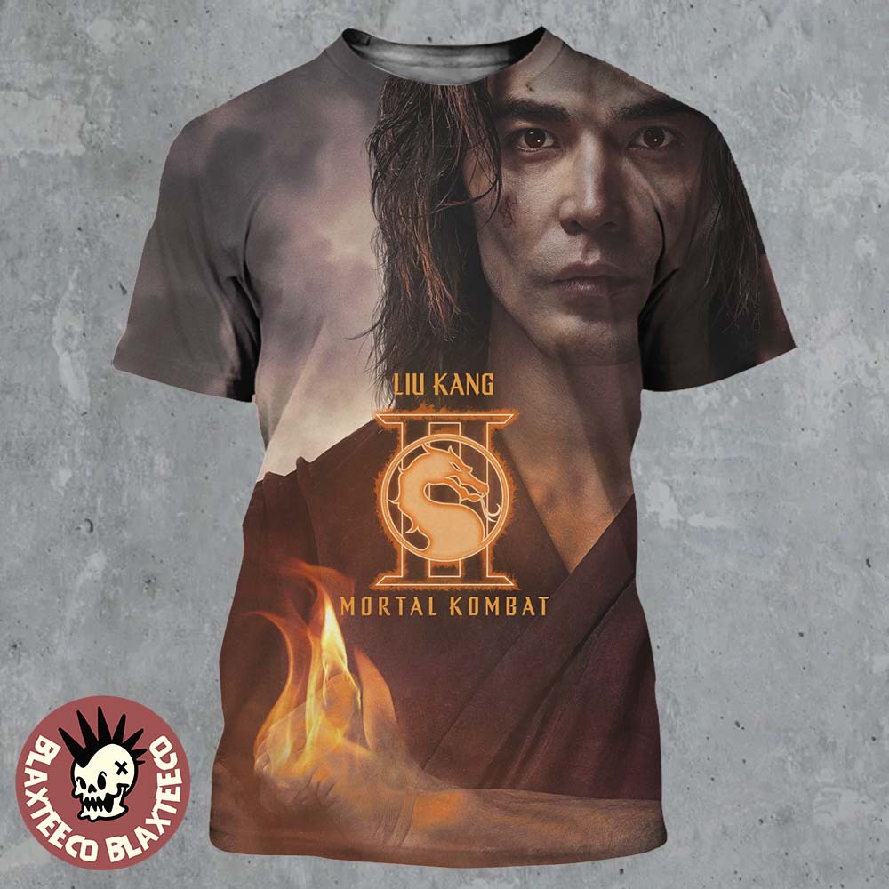 Mortal Kombat II Movie Exclusive Liu Kang Character Poster All Over Print Shirt Unisex T-shirt, Sweatshirt, Hoodie, Long Sleeve Tee - T-Shirt, Sweatshirt, Hoodie