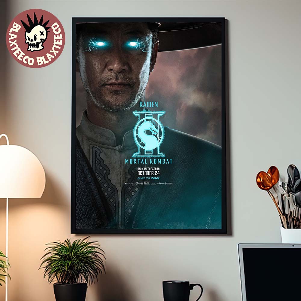 Mortal Kombat II Movie Exclusive Raiden Character Poster Canvas For Home Decor Unisex T-shirt, Sweatshirt, Hoodie, Long Sleeve Tee - T-Shirt, Sweatshirt, Hoodie