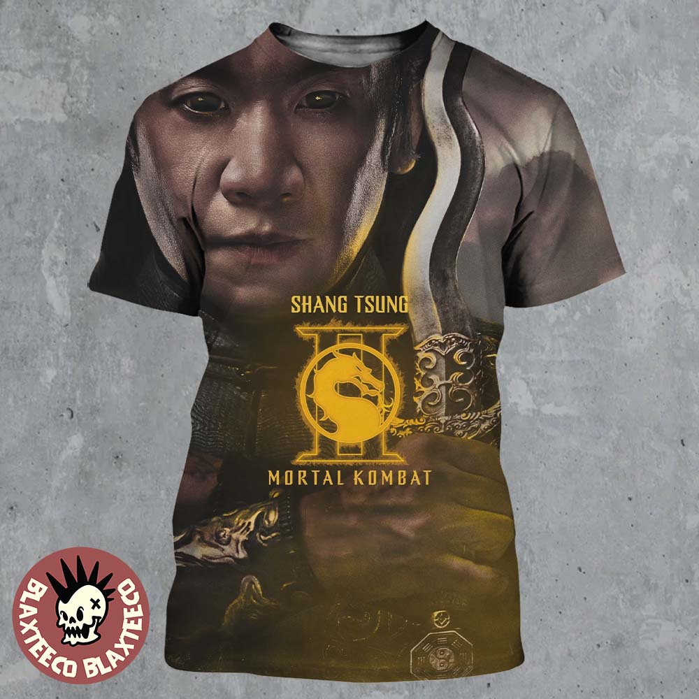 Mortal Kombat II Movie Exclusive Shang Tsung Character Poster All Over Print Shirt Unisex T-shirt, Sweatshirt, Hoodie, Long Sleeve Tee - T-Shirt, Sweatshirt, Hoodie