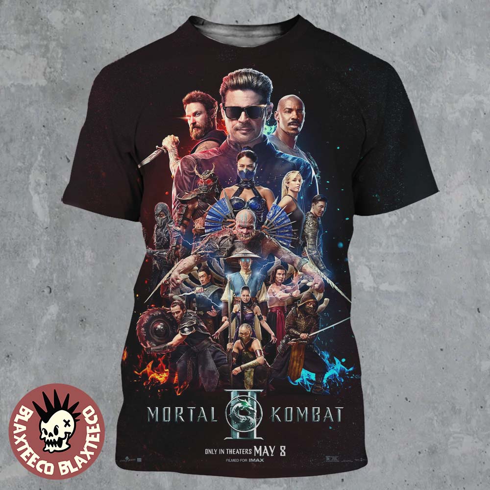 Mortal Kombat II Movie Official Poster Only In Theaters On May 8 2026 All Over Print Shirt - T-Shirt, Sweatshirt, Hoodie