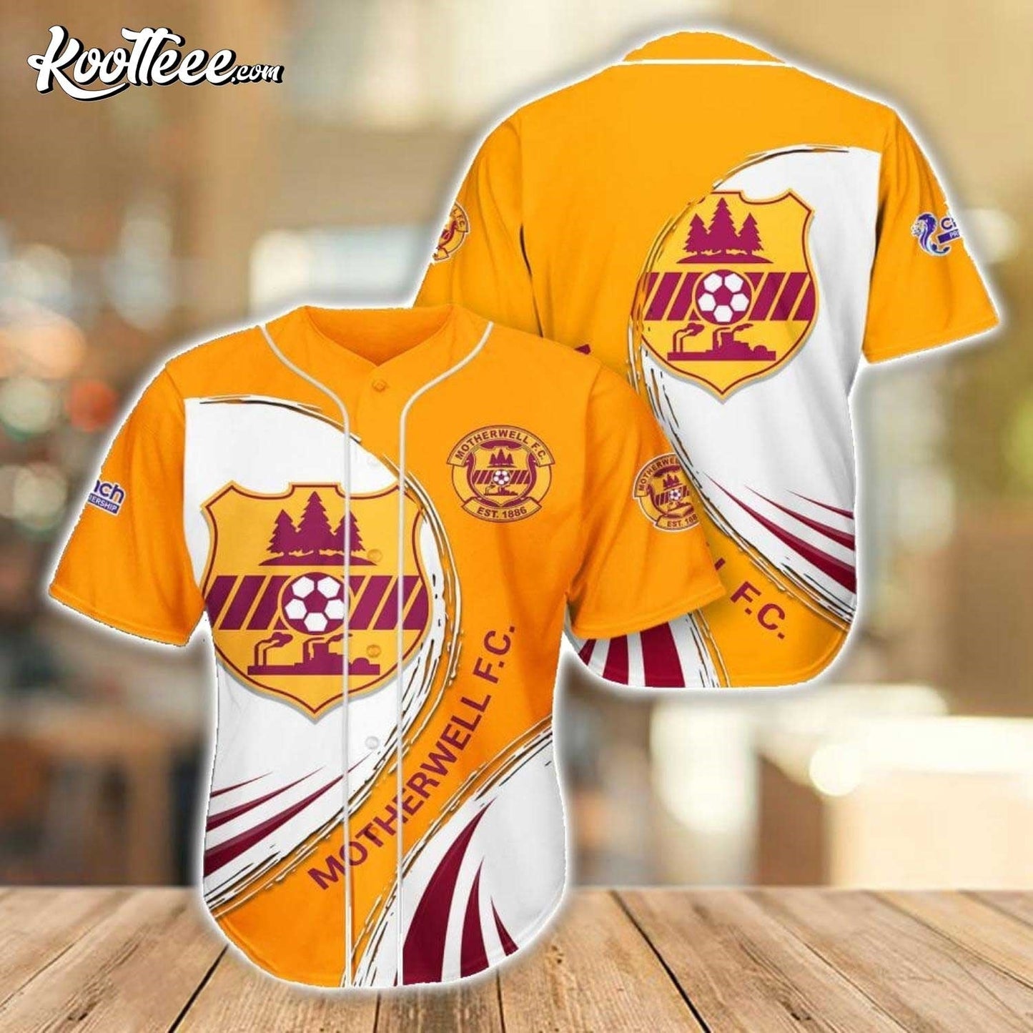 Motherwell FC Sport Team Gift Baseball Jersey baseball jersey product view 1