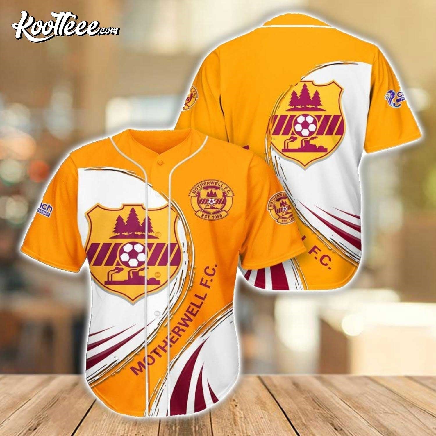 Motherwell FC Sport Team Gift Baseball Jersey baseball jersey product view 1