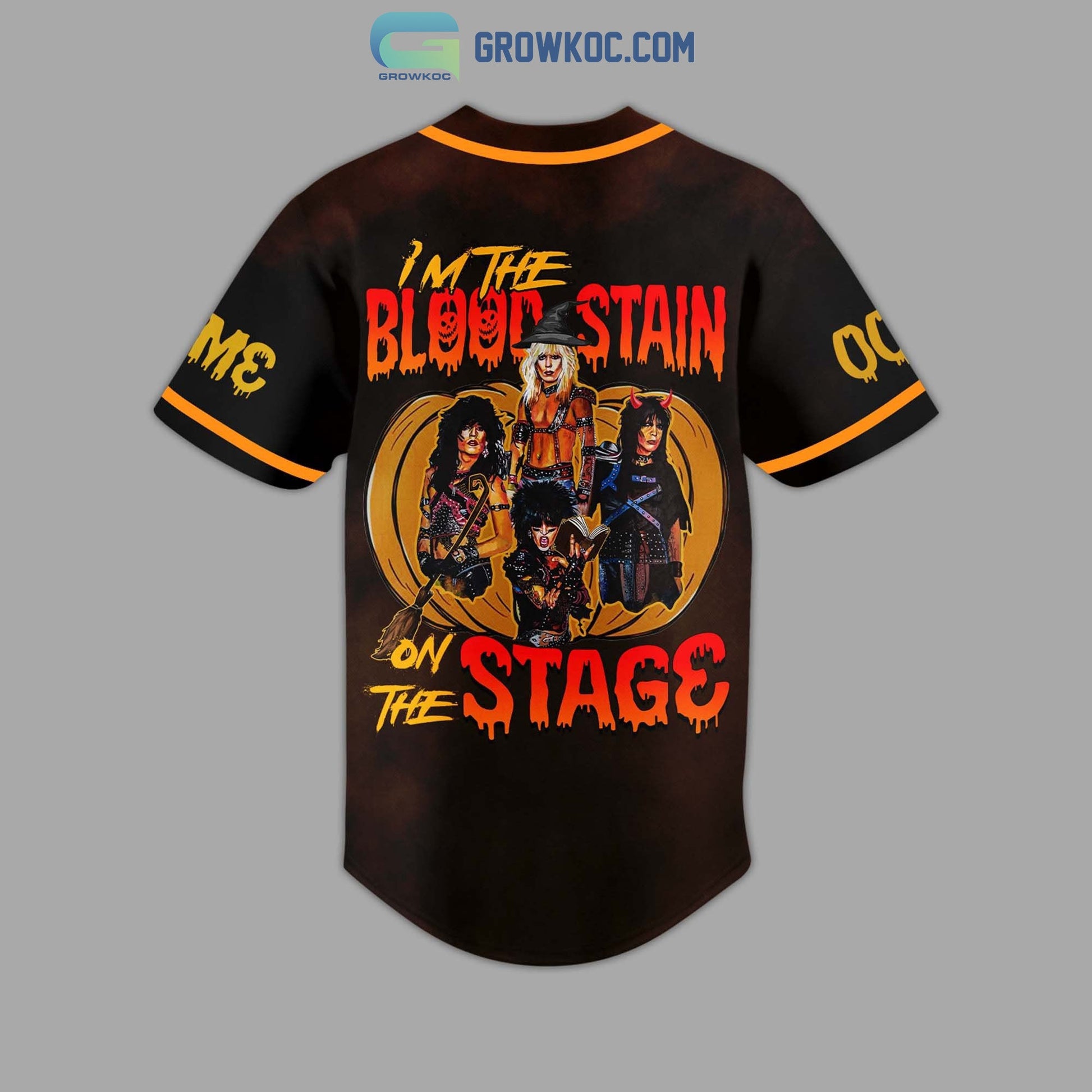 Motley Crue I’m The Blood Stain On The Stage Personalized Baseball Jersey baseball jersey product view 3