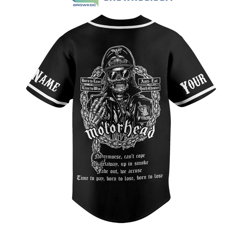 Motor Head 48 Years Of 1975 2023 Born To Lose Live To Win Personalized Baseball Jersey baseball jersey product view 3